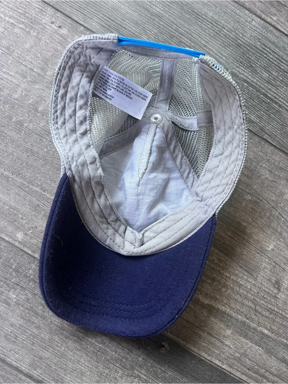 Target Kids Dinosaur Print Baseball Hat in Gray and Navy